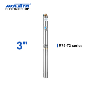Bomba sumergible Mastra de 3 pulgadas Serie R75-T3 Caudal nominal de 3 m³/h Caudal de bomba centrífuga de 1 hp