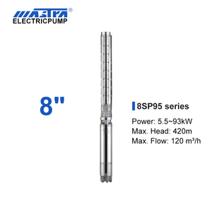 Bomba sumergible Mastra de acero inoxidable de 8 pulgadas - Serie 8SP Caudal nominal de 95 M³/h