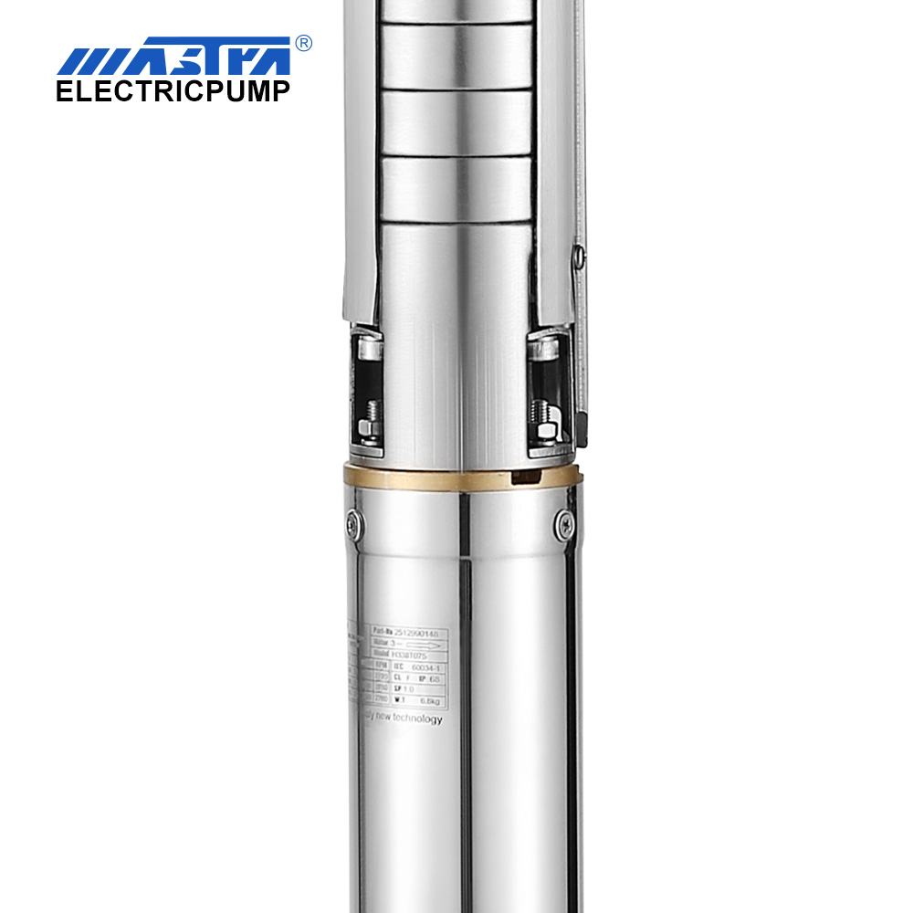 Bomba sumergible Mastra de acero inoxidable de 3 pulgadas - Serie 3SP Caudal nominal de 2 M³/h