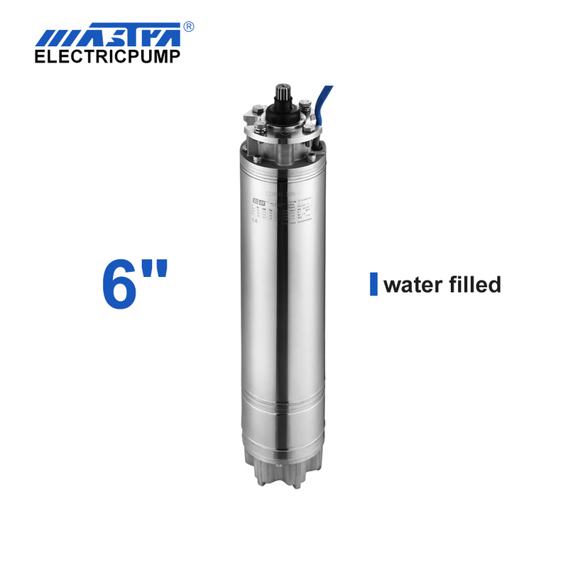 Motor sumergible de refrigeración por agua de 60 Hz y 6 pulgadas