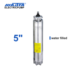 Curva de eficiencia del motor eléctrico del motor sumergible de refrigeración por agua de 5 "