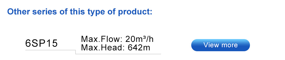 bomba sumergible de bajo caudal