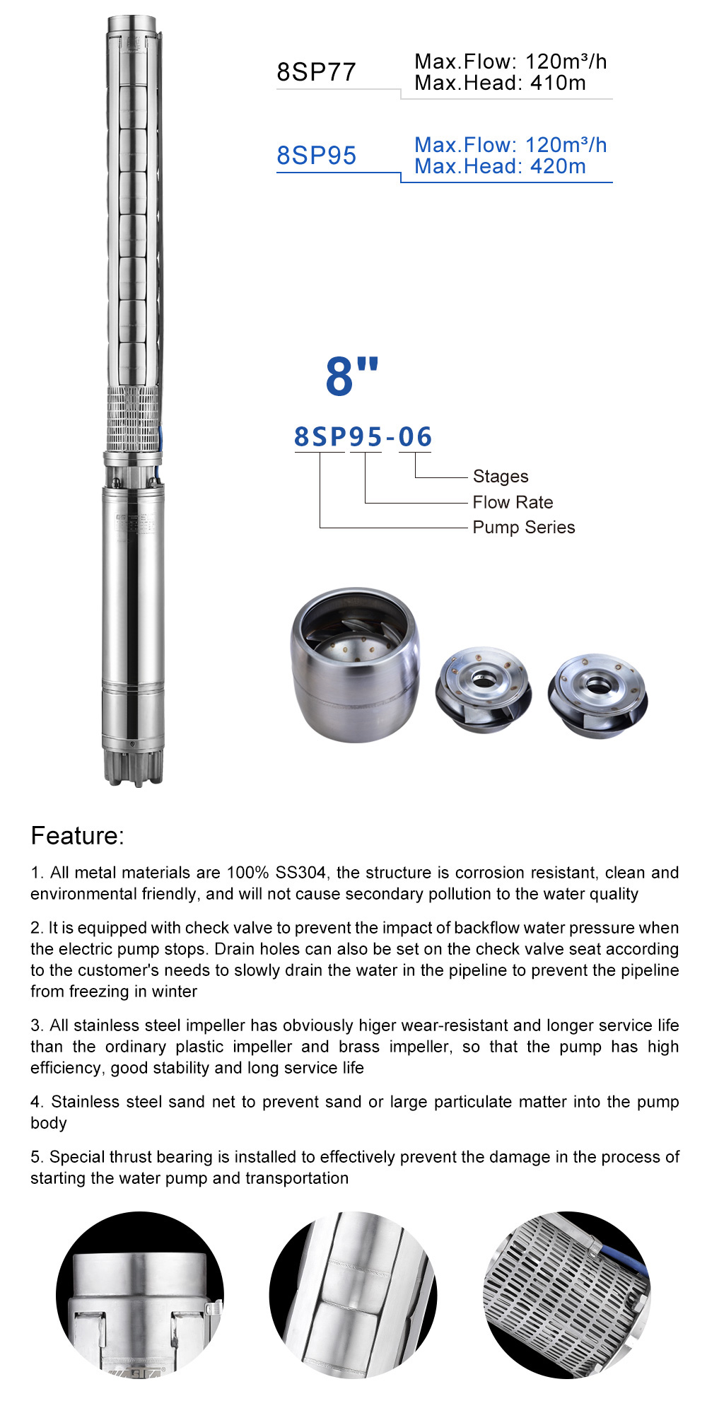 bomba de agua sumergible piscina